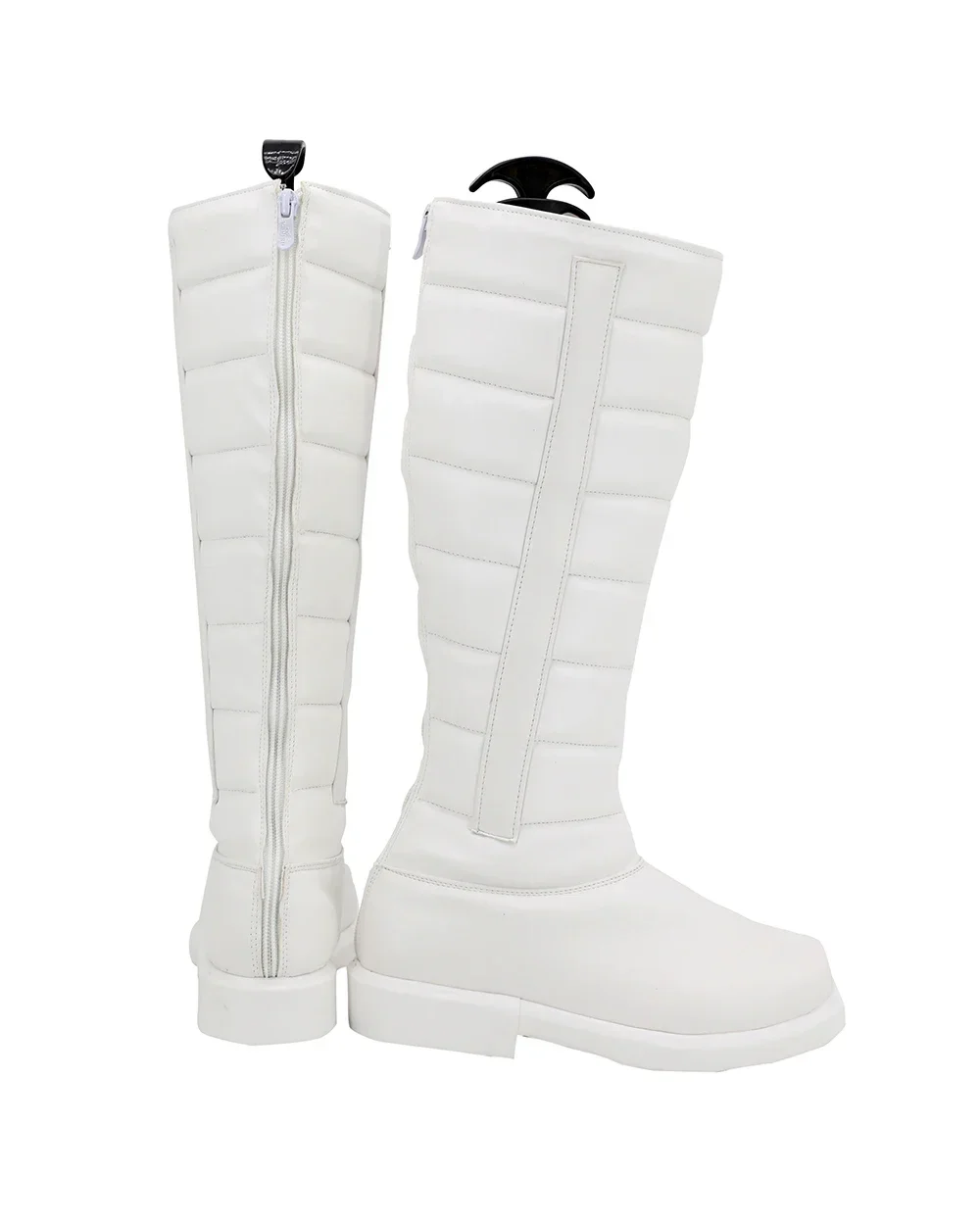 Maßgeschneiderte Ben Solo Cosplay-Stiefel aus weißem Leder, Kylo Ren-Kostümschuhe, jede Größe für Erwachsene und Kinder