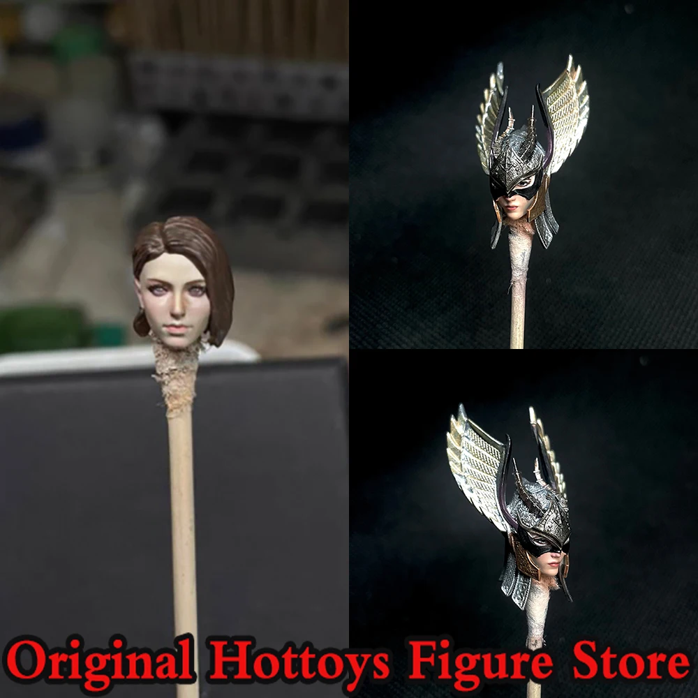 

In Stock 2 Style 1/18 Scale Women Soldier Head Sculpture Nun Gunner Head Carving Fit 3.75-inches Action Figure Doll Body