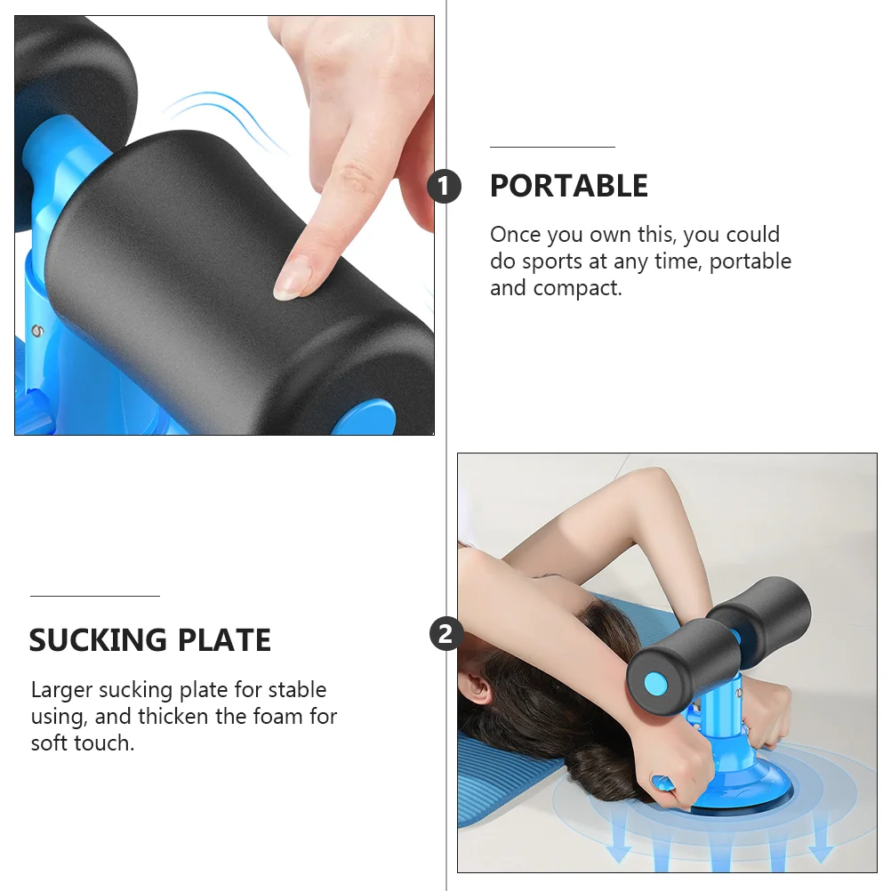 Sit Up Abdominal Trainer Bars Floor Push Tool Training Device Holder Situp Suction Workout Muscle Tools Portable Cup Core