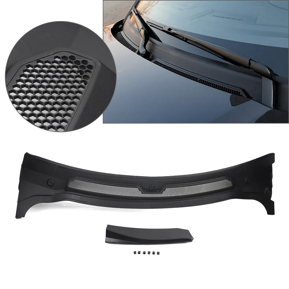 Wiper Windshield Cowl Panel Cover Grille 1Pair For Land Rover LR3 2005-2009 ABS Black