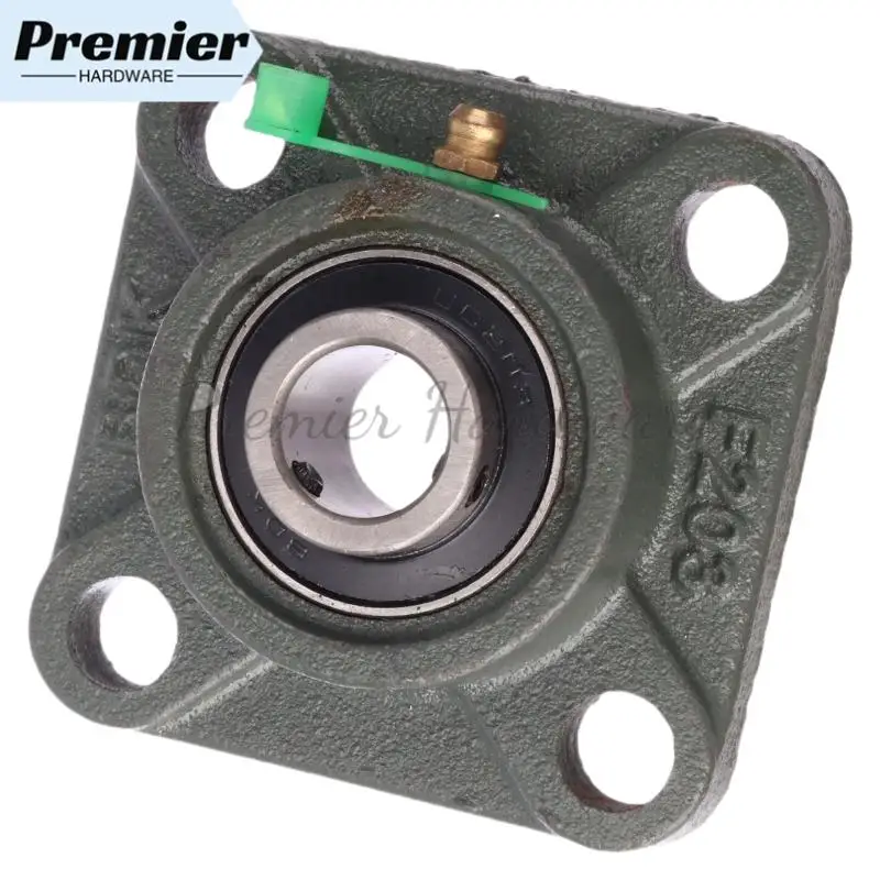 ตลับลูกปืนแบบมีฐานสี่เหลี่ยมบนพื้นผิวทรงกลมภายนอก ตลับลูกปืนทรงกลมแบบมีฐาน UCF 203