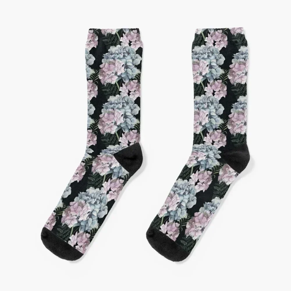 Hydrangeas Socks hip hop winter thermal Socks Female Men's