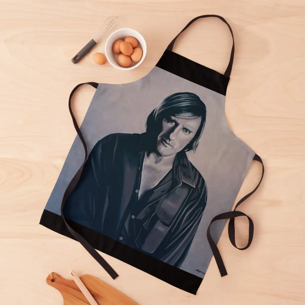 

Gerard Depardieu Painting Apron Cleaning Products For Home men's barbecue For Man Apron