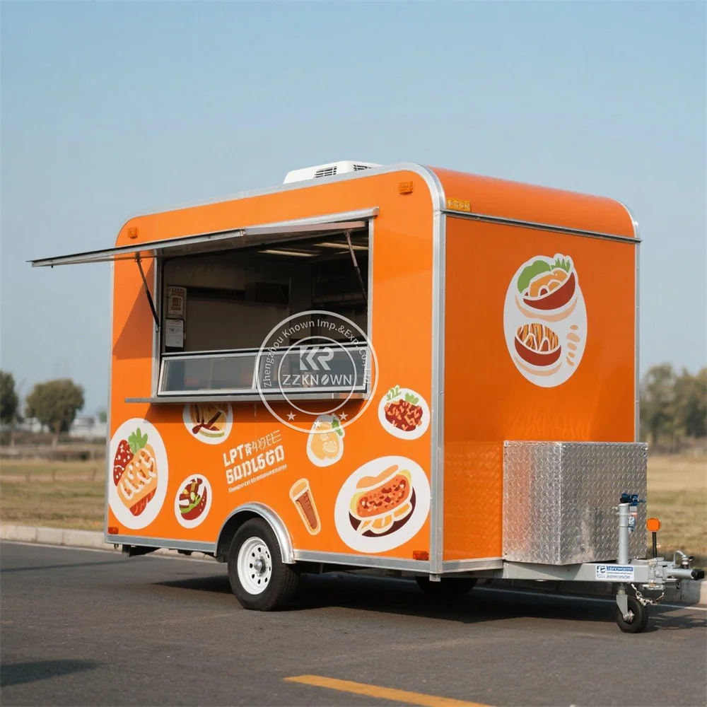 

Индивидуальный грузовик для барбекю, полностью оборудованный ресторан, грузовик для мороженого, концессионный прицеп для еды с полной кухней