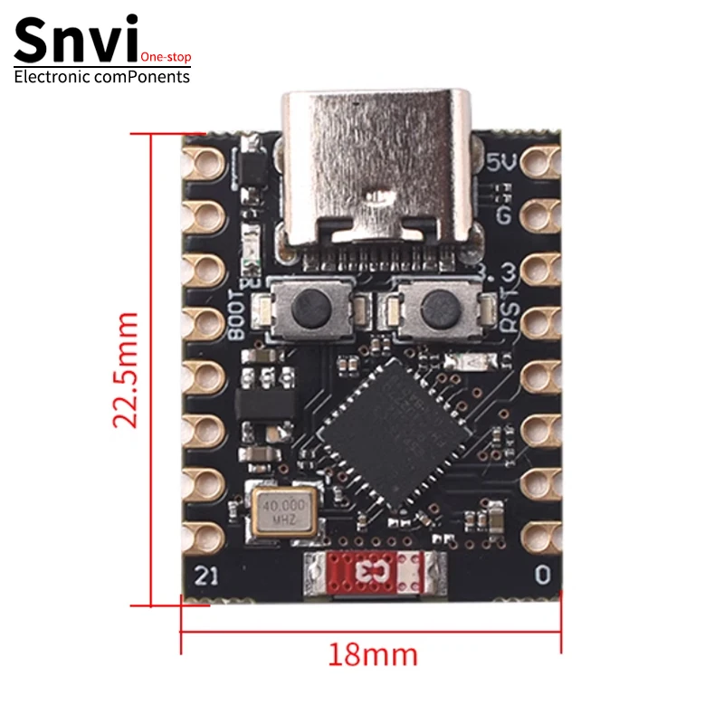 Snvi ESP32-C3 ESP32-S3 코어 보드 개발 보드, 초미니 와이파이 블루투스, 아두이노용 ESP32C3