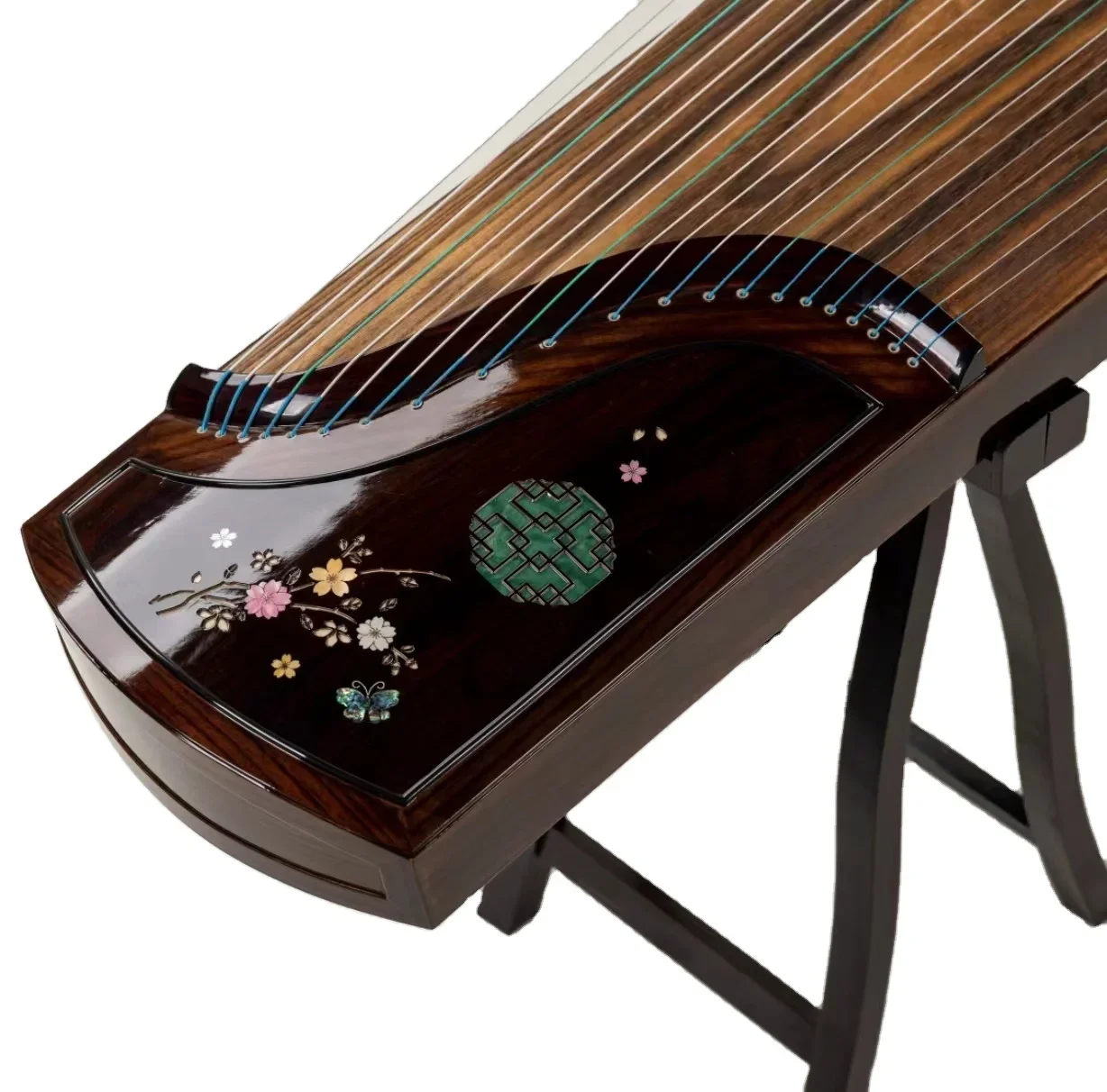 

Traditional Guzheng Chinese Guzheng 21 Strings Zither Musical Instruments Love Flowers Series Chinese Zither