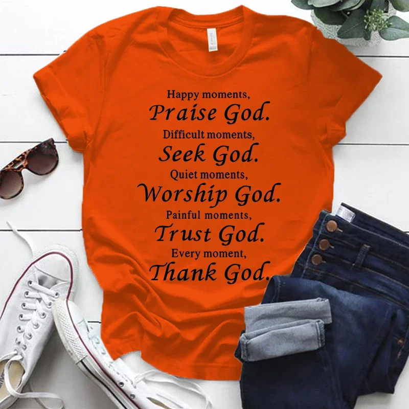 Camiseta de moda Thanks God PARA hombre y mujer, camisa de manga corta cristiana, camisetas de fe, camisetas de Dios, camisas Unisex de Jesús,