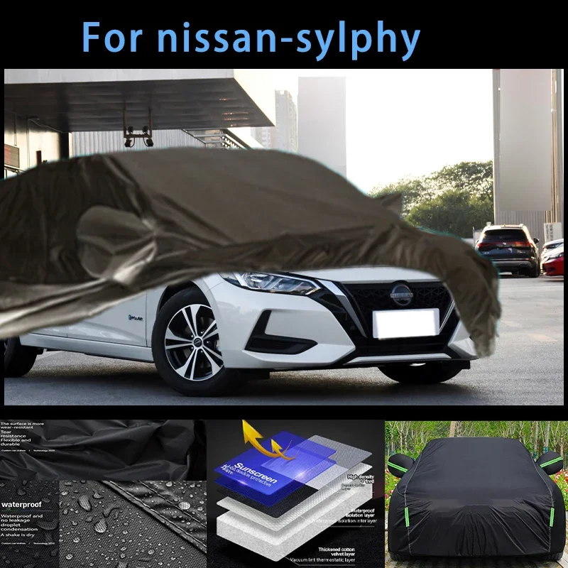 

For nissan-sylphy Outdoor Protection Full Car Covers Snow Cover Sunshade Waterproof Dustproof Exterior Car accessories