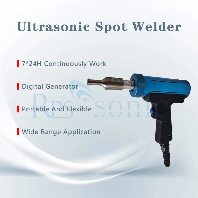 800W Handheld 35Khz Ultrasonic Spot Welder for Plastic Welding with Digital Generator