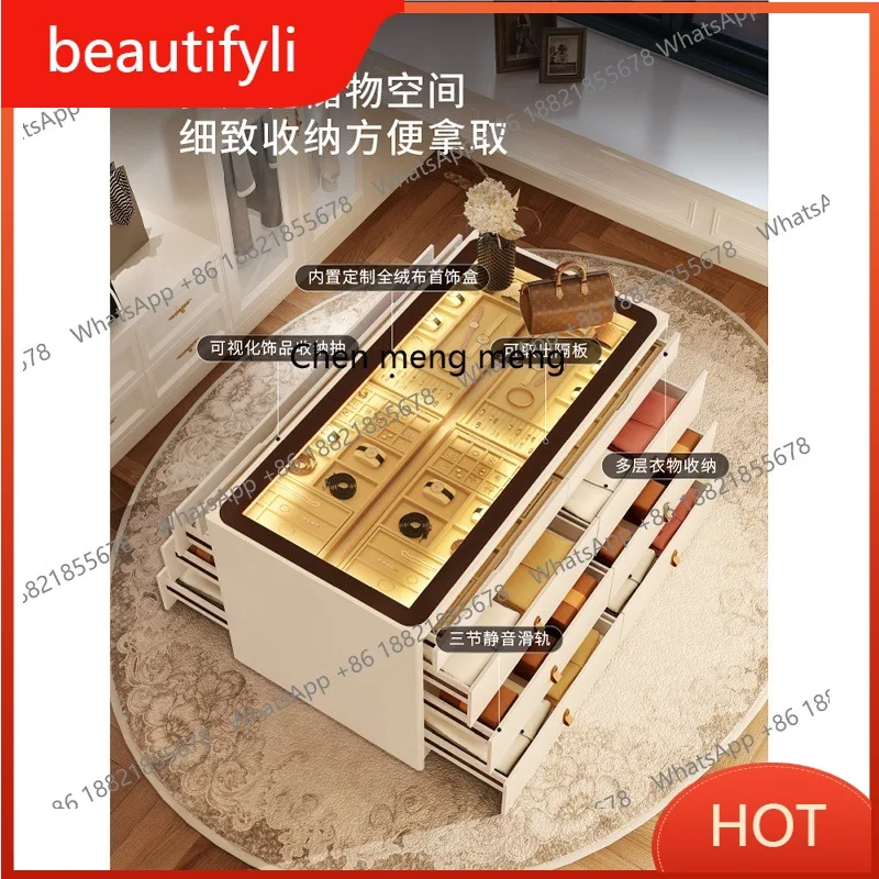 

s6601 Простой легкий роскошный гардероб Nakajima Тайвань домашний шкаф для хранения ювелирных изделий спальня шкаф-витрина для ювелирных изделий из цельного дерева