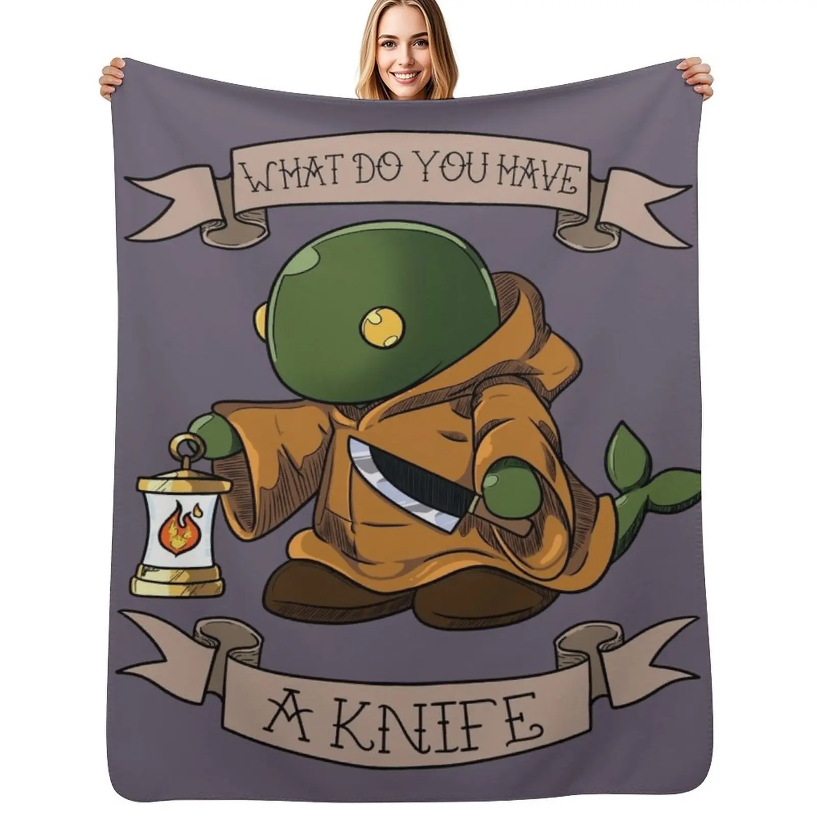 

Tonberry, A knife!! Throw Blanket Comforter Loose christmas gifts Decorative Sofas Blankets