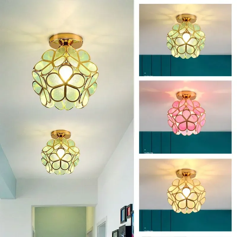 

Nordic Modern LED Ceiling Lights Lamp Acrylic Petal Flats Loft Study Aisle Corridor Balcony Chandelier Indoor Lighting lustre