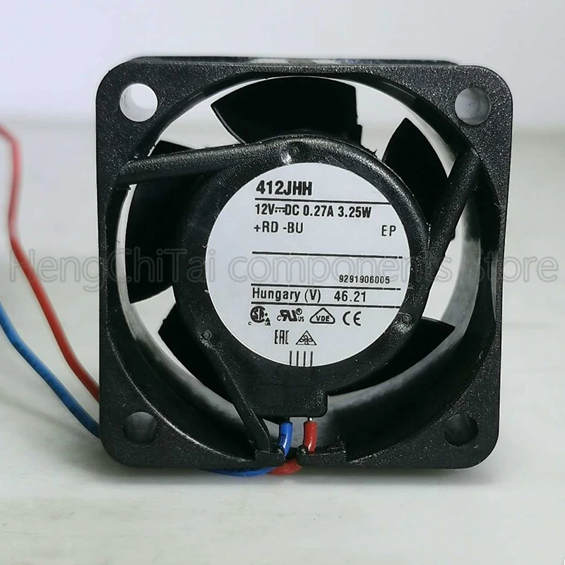 Original cabinet chassis fan 412JHH 12V 0.27A 3.25W