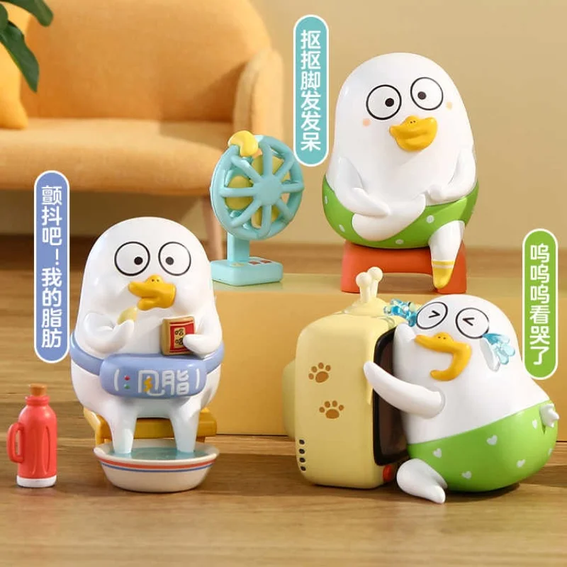 ซีรีย์ตุ๊กตาตาบอดของแท้ของ Duckyo โมเดลตุ๊กตาน่ารักทำด้วยมือทำจาก PVC เครื่องประดับโต๊ะเก็บของเล่นของขวัญกล่องของเล่นลึกลับ