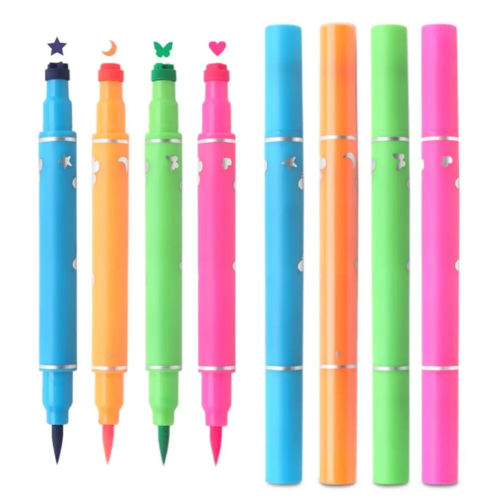 Double Ended Butterfly Stamp Eye Liner Pencil Waterproof Liquid Eyeliner Pen For Easy And Precise Eye Corner Makeup
