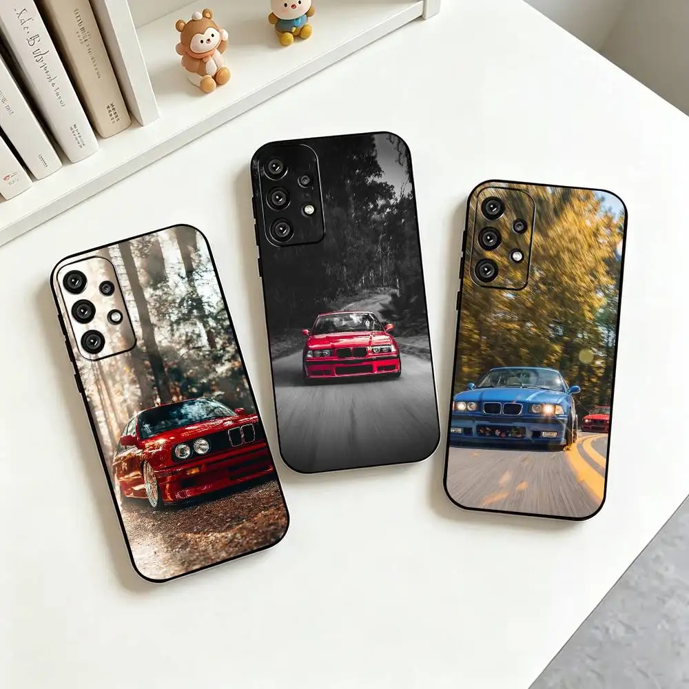 

M-M3 E36 Car Phone Case For Samsung S25,S24,S21,S22,S23,S30,Ultra,S20,Plus,Fe,Lite,Note,10,Black Cover
