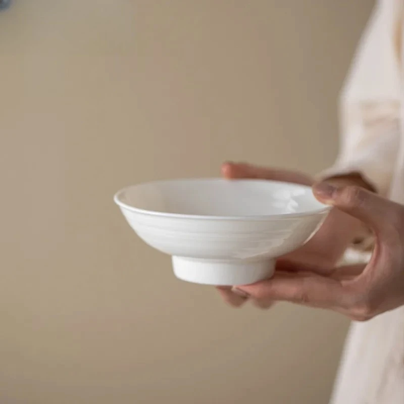 Ivory White Threaded Pot Bearing Holder Teaware Heat Insulation Pad Dry Bubble Table Tea Tray Coasters Teaset Fruit Snack Plate