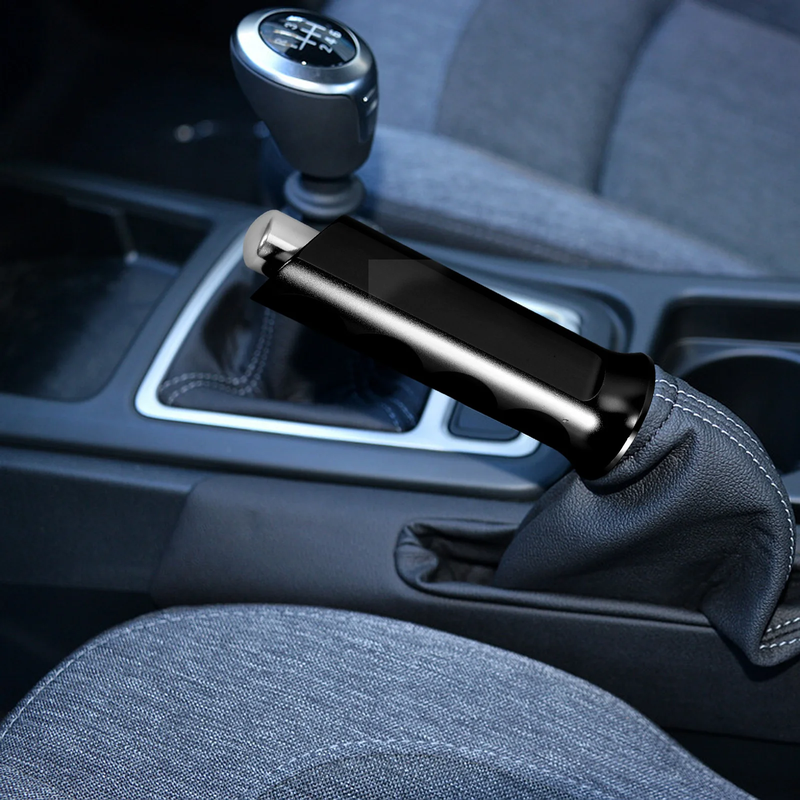 

Aluminum Alloy Handbrake Cover Lightweight Durable Auto Handbrake Cover for Cars Car Interior Trim Car Supplies