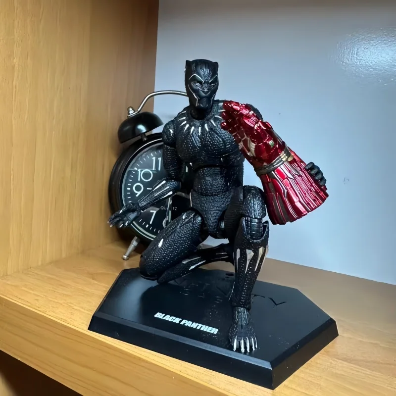

Marvel Avengers Alliance Black Panther Dlx Action Figure Doll Set Anime Action Figure Charm Collectible Gift Series Ornaments