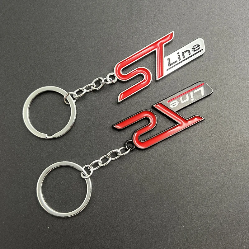 2024 Zinc Alloy Men Luxury Women Car Keychain For Focus FIESTA Kuga ESCAPE Vignale PUMA Ford ST Line Keychain Accessories