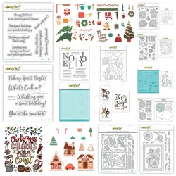 Honey New Bee Christmas Add on Metal Cut Dies Stamps Set House Car Tree Cookies Flower Stencils DIY Home Gift Cards Scrapbooking