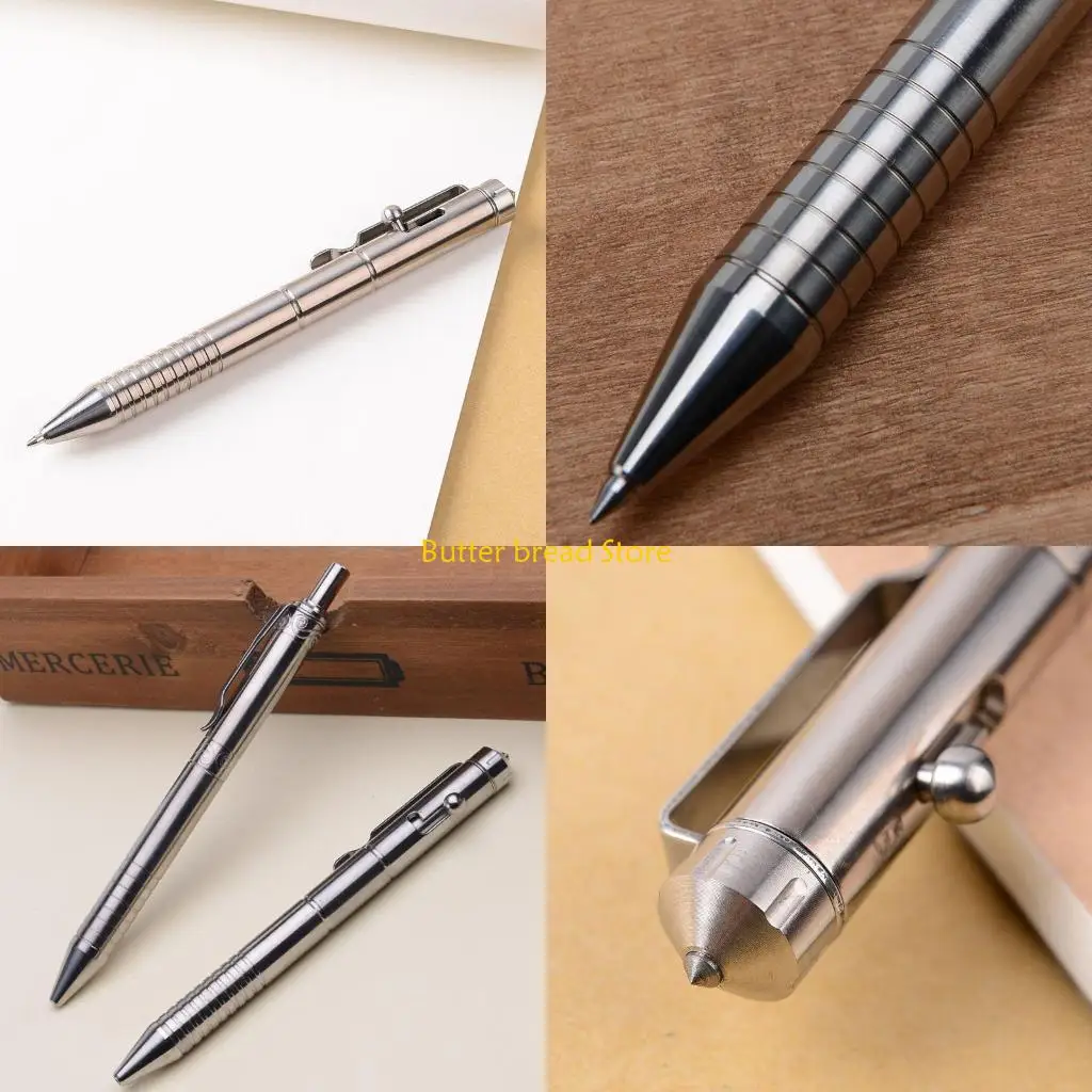 

W89C Solid for Titanium Alloy Gel Pen Retro Bolt Action Writing Tool School Office Stationery Supplies