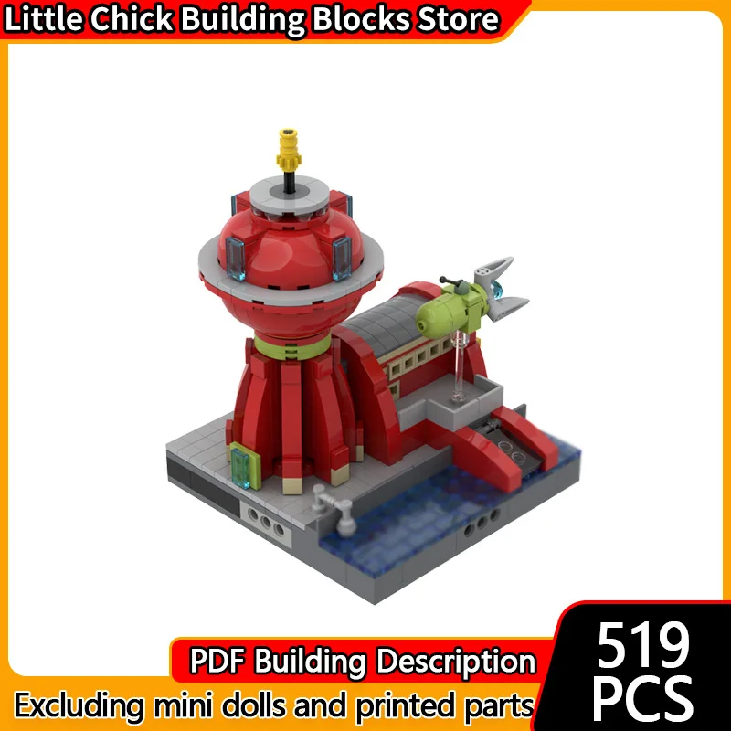 

City Street View Model MOC Building Bricks Urban Express Company Modular Technology Gifts Holiday Assemble Children Toys Suit