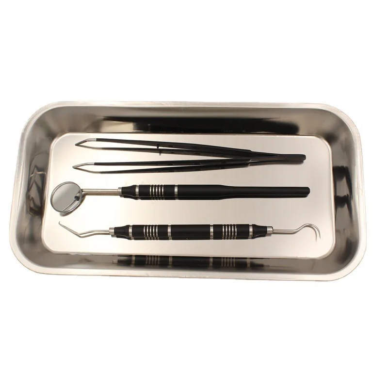 Tool Tray Dental Stainless Steel Surgical Medical Dental Storage Tray Lab Instrument Tray Device For Clinic Lab Device Supplies