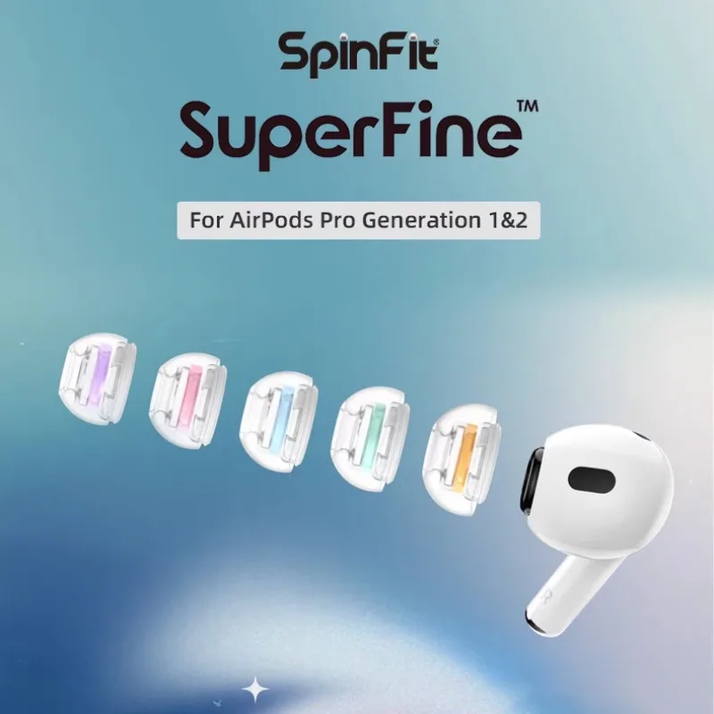 

SpinFit SuperFine Eartips Comfort Earbud Tips with Adapter Design for AirPods Pro Generation 1 & 2 Earplugs Tips
