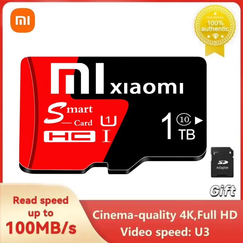 Xiaomi 2TB SD Memory Card C10 Micro TF SD Card Class10 SD/TF Flash Card 128/256/512GB Mini SD Card For Nintendo Switch Phone