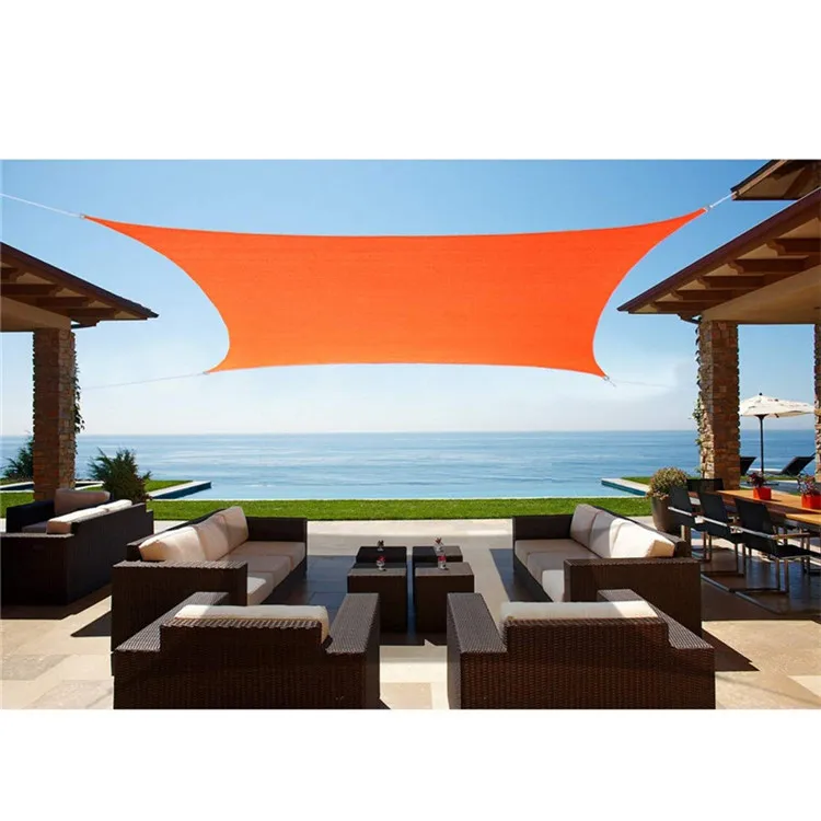 

7*8m Rectangle Waterproof Sand Sun Shade Sail Carport Sun Sail Shades for Gardenline