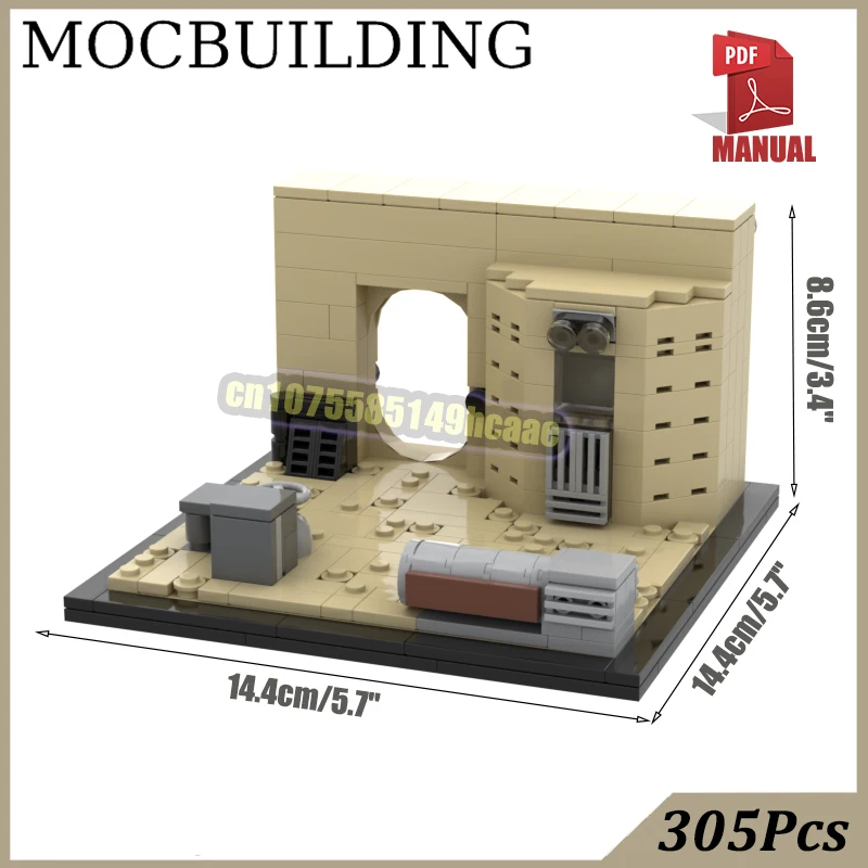 Diorama Display Base Bridge Model Entrance Scene Farm MOC Building Hangared Blocks Cave Space Construction Toys for Boys Girls - view 6