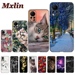 For Infinix Hot 11s NFC 2021 Case Cute Cartoon Painted Soft Back Cover For Infinix Hot 11s NFC X6812B Bumper on Hot11S NFC Coque