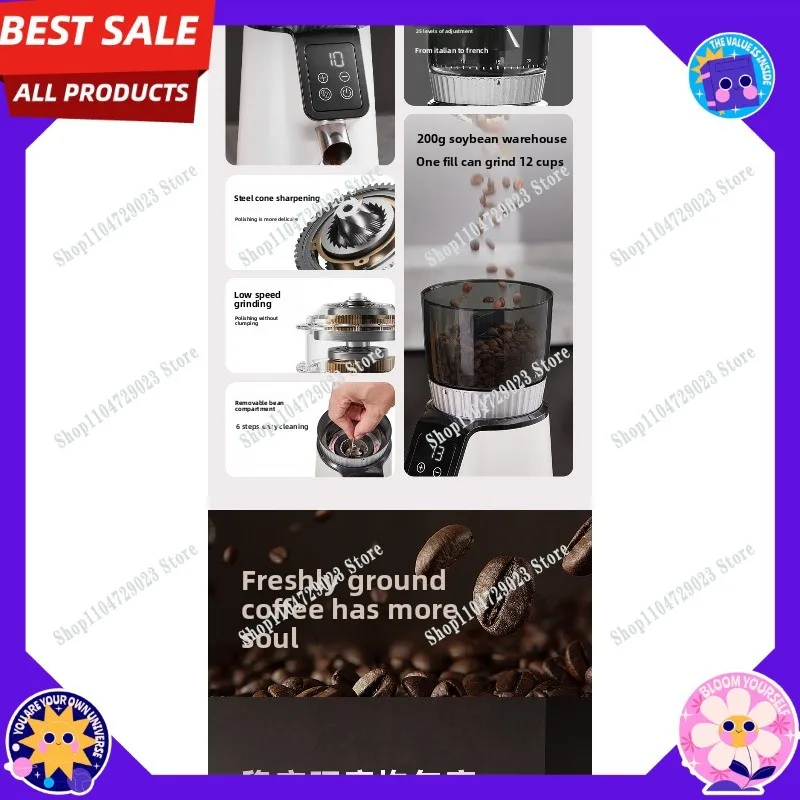 Factory direct sales of the new electric commercial grinder Italian grinding small household portable hand punch