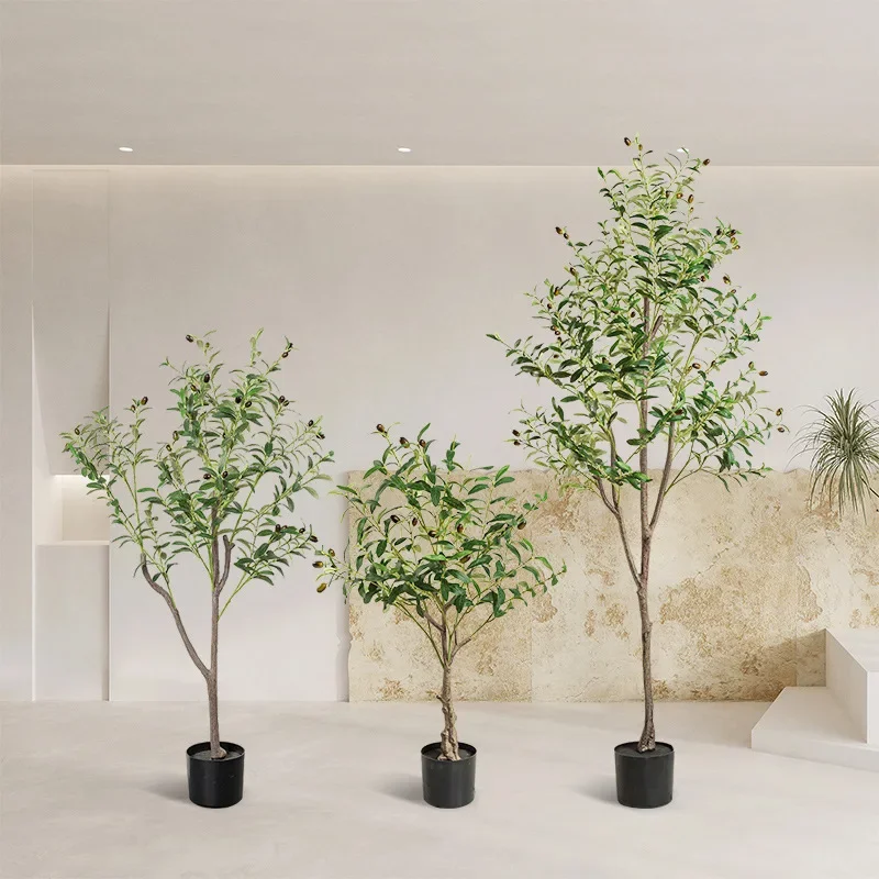 Simulation green plants removable olive trees potted plants home interior window decoration ornaments plants