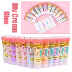 15ml Cream Glue DIY Mobile Phone Shell Material Homemade Hairpin Goo Card Stationery Box Resin Accessories