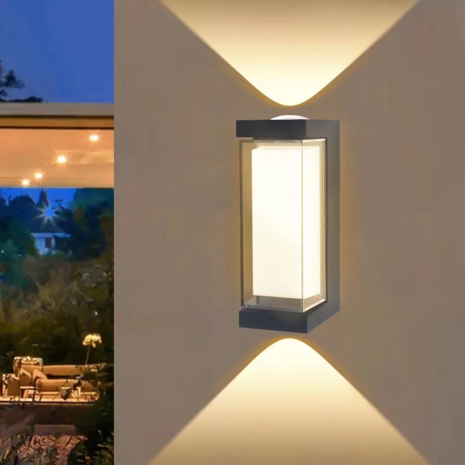 Modern Waterproof Down Wall Lamp Outdoor Indoor Light AC85-265