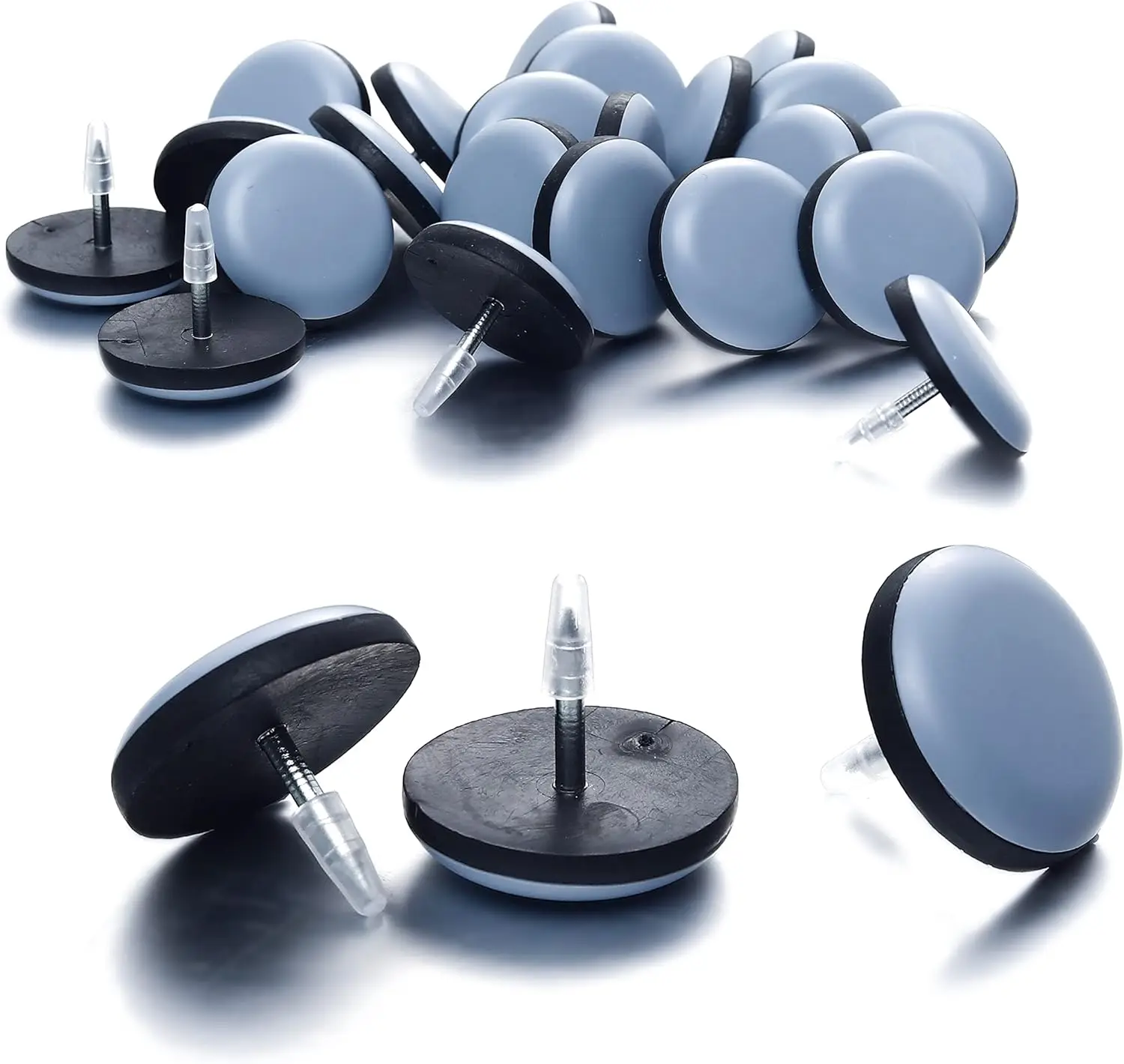 

1 Nail on Furniture Sliders (24 Pack) - Furnigear Heavy Duty PTFE (Teflon) Chair Sliders Glides Wooden Furniture Movers Move You