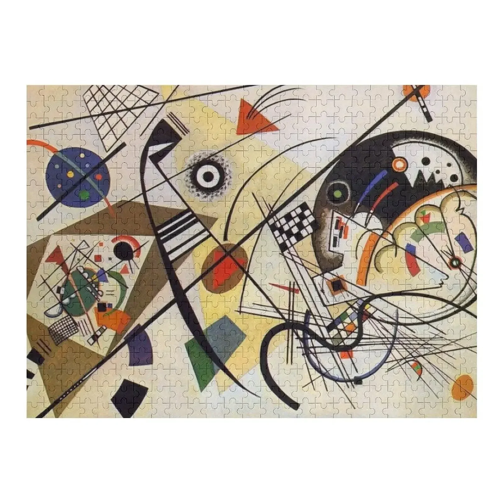 Wassily Kandinsky - Traverse Line Jigsaw Puzzle Scale Motors per bambini Puzzle regalo personalizzabile