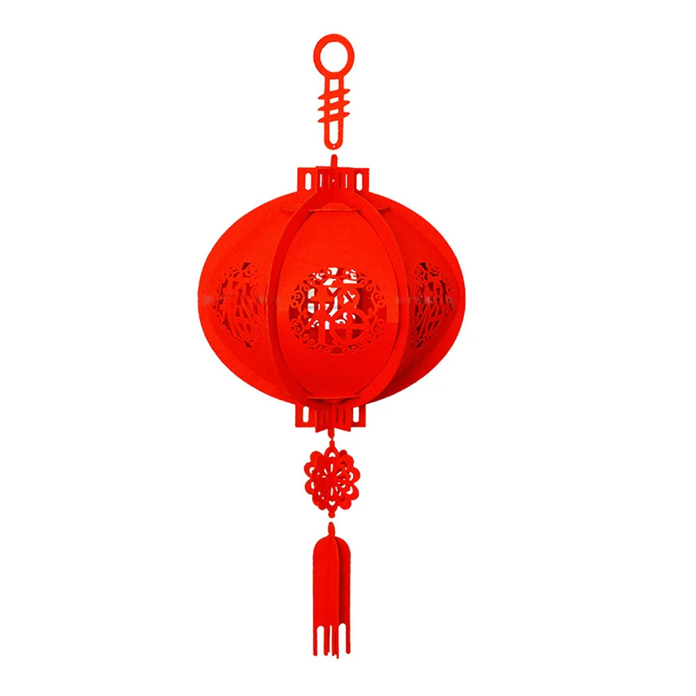 1 قطعة ثلاثية الأبعاد كلمة ورقة فانوس معلق الديكور مهرجان حفل زفاف غير المنسوجة النسيج طوي السنة الجديدة منتصف الخريف