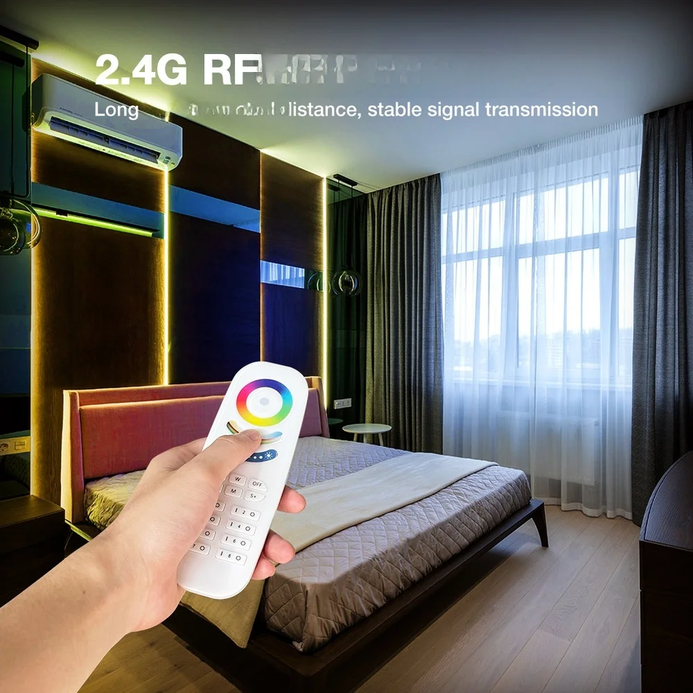 For RGB Strip RGB Controller LED Strip Controller 15-30 Meters Adjustment Range WiFi 2.4G RF Control 20A Total Output