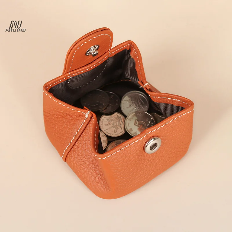 Mini portefeuille en cuir pour hommes et femmes, 1 pièce, étanche, Portable, polyvalent, petit organisateur, stockage de pièces de monnaie