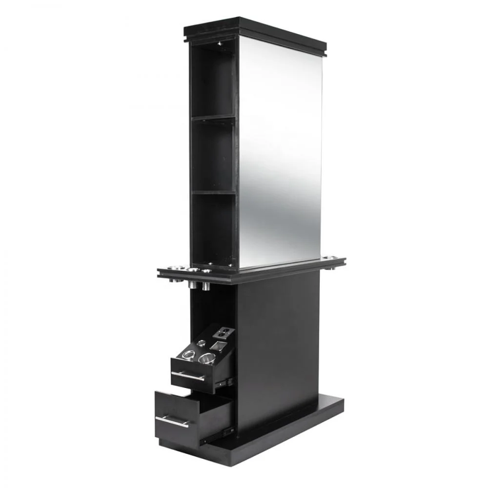 

Portable Hair Salon Modern Styling Mirror Station