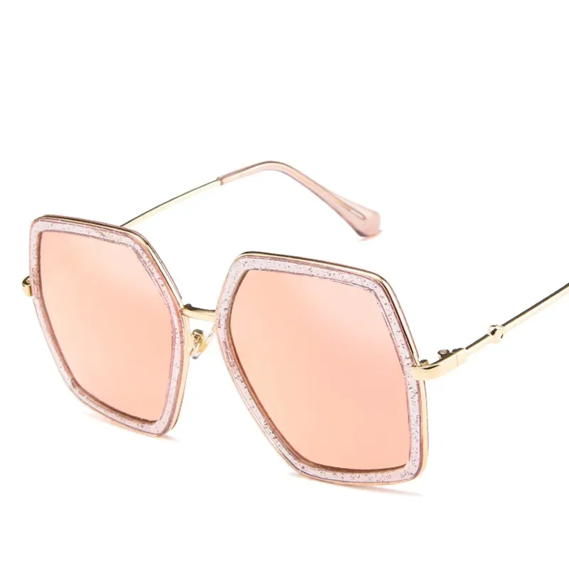 2024 NEW Oversized Square Sunglasses Women Luxury Brand Designer Vintage Sunglass Fashion Big Frame Sun Glasses UV400