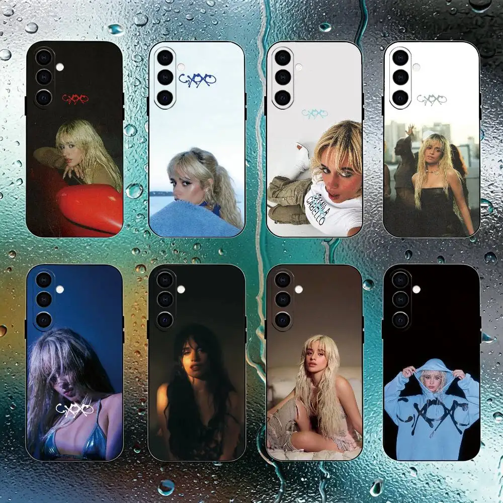 

C-Camila Cabello Cxoxo Phone Case For Samsung Galaxy A73,A72,A71,A70,A53,A52,A51,Soft Silicone Black Cover