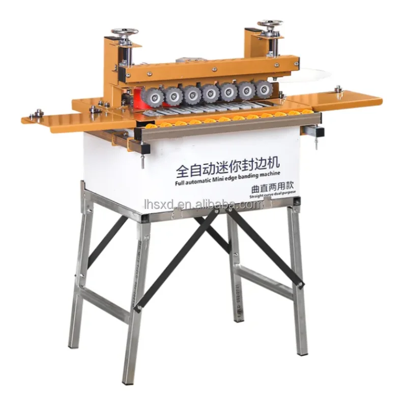

Multifunctional Mini Automatic Edge Banding Machine For Woodworking Curved & Straight Dual-Use Special-Shape Sealing Trimming