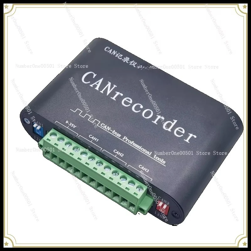 For Vehicle CAN Bus Data Logger, Offline Playback, Relay, Battery Powered TF Card Storage