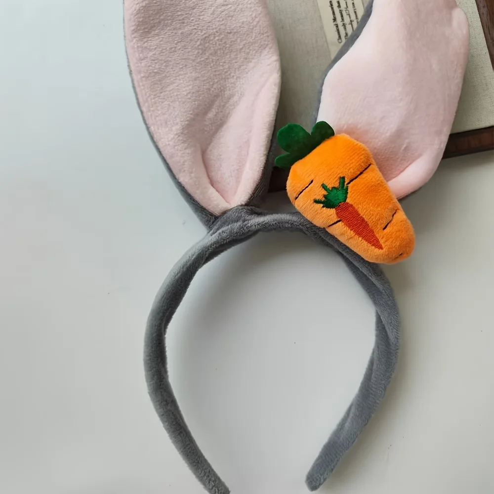 Osterhasen-Ohren-Haarband für Damen, Hochwertige Haarspange für den Oberkopf, Niedliches Gesichtswasch-Stirnband, Haaraccessoire – Detail 6