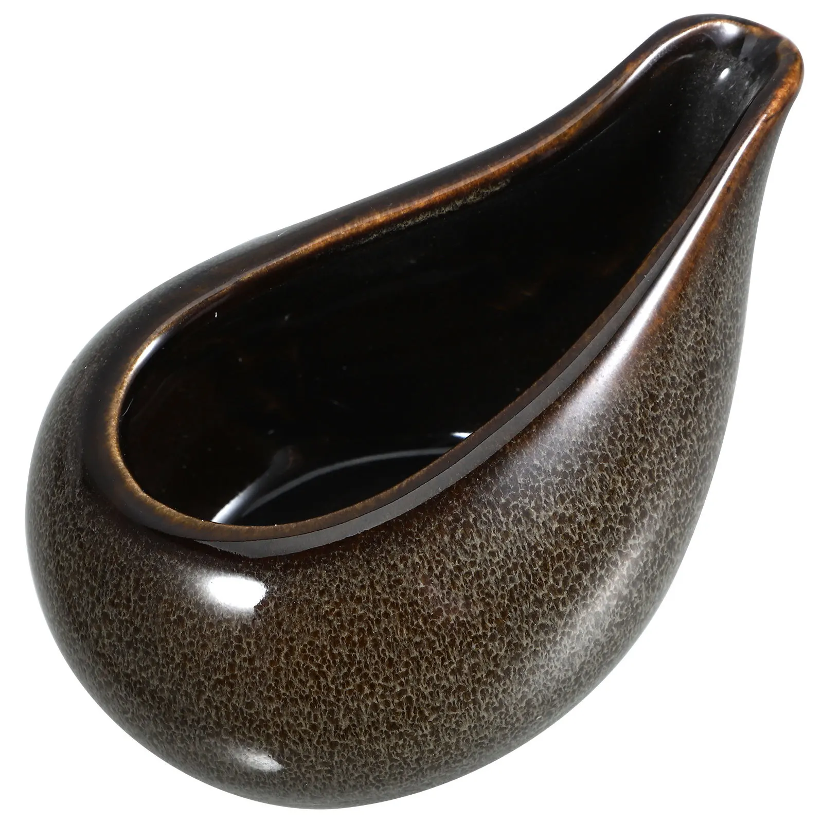 

Ceramic Sauce Pitcher Creative Design Easy Grip Small Milk Creamer Gravy Boat Serving Dressing Jug for Home Bar Party Use