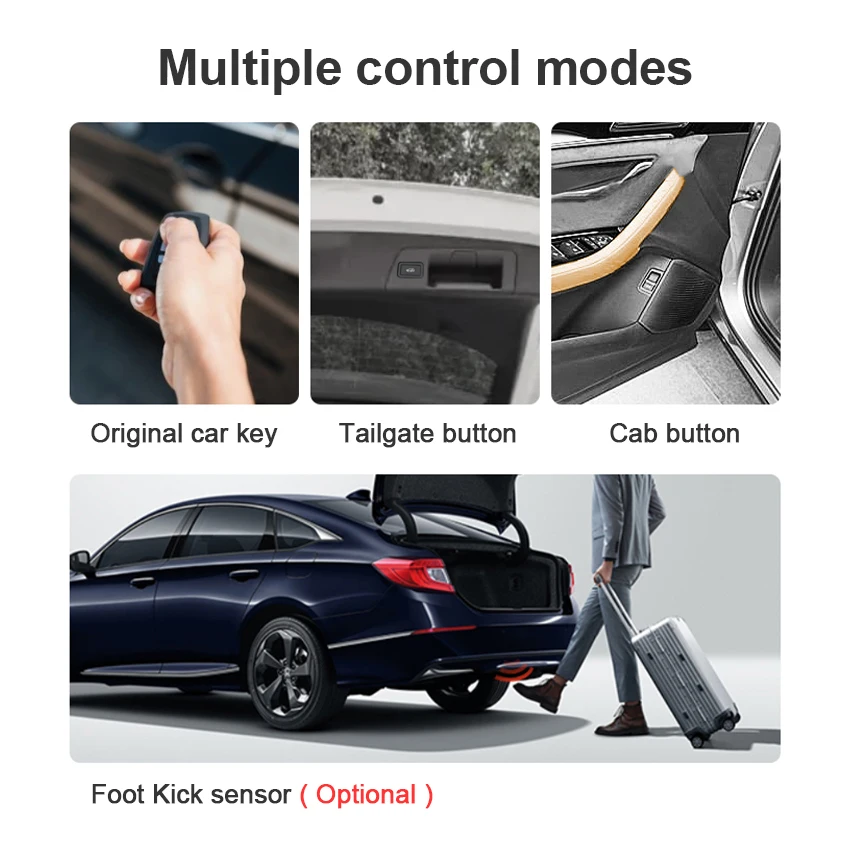 Para audi q2 l 2018-2022 controle elétrico da porta traseira do tronco de acionamento do carro levantador automático abertura do tronco porta traseira portão de energia